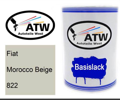 Fiat, Morocco Beige, 822: 500ml Lackdose, von ATW Autoteile West.